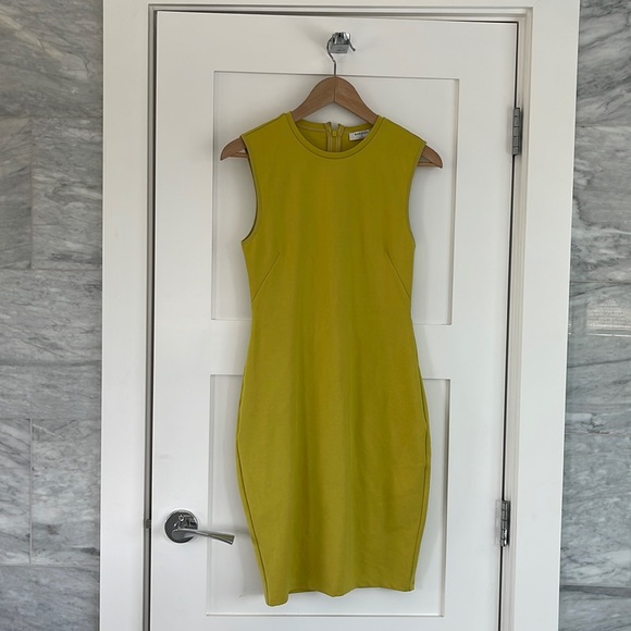 Babaton Dresses & Skirts - 🍋Babaton Lime/Olive Green Sleveless bodycon Dress